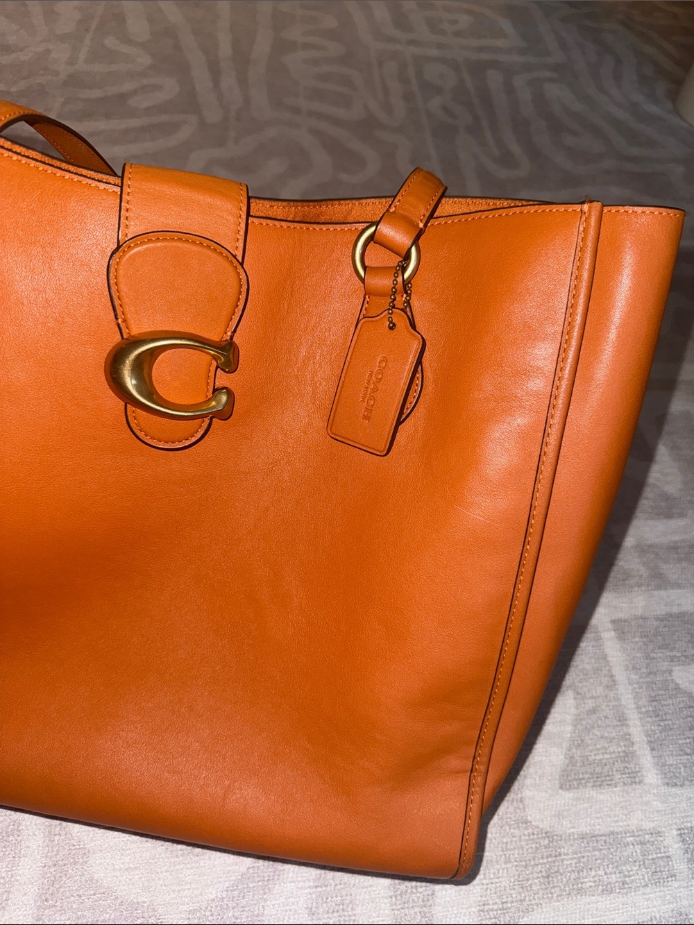 Coach Theo Tote Bag in Canyon - Picture 6 of 8